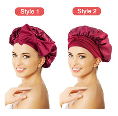 Women Children Silk Scarf Sleep Hat