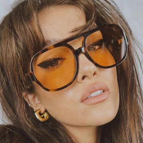 Fashion Pilot Oversized Sunglasses Woman