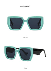 New Vintage Fashion Square Sunglasses