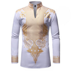 Shirt Men Casual Shirts African Clothing