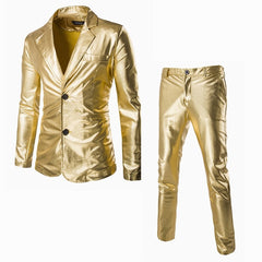 Wholesale & retail Coated Gold Silver Black (Jackets + Pants)