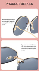 Rimless Fashion Sun Glasses Ladies